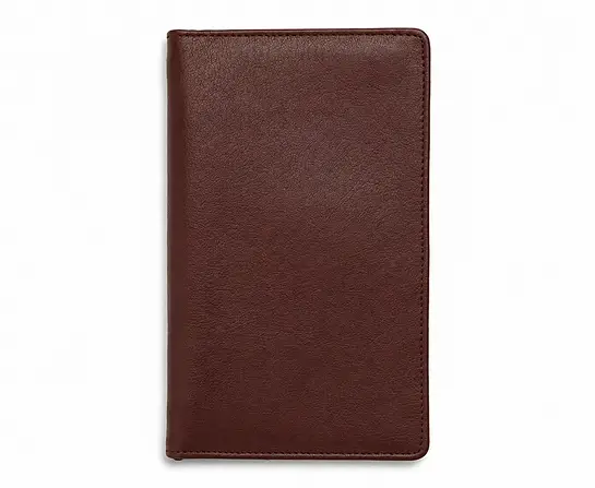 BROWN LEATHER LONG WALLET